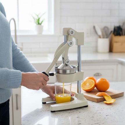 Manual Citrus Press, Cast-Iron, Stainless Steel Sieve