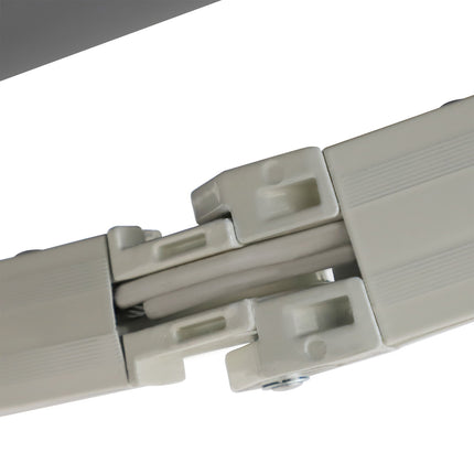 Manual Arm Awning, 4M, Sun Protection, Wall Mount, White/Grey