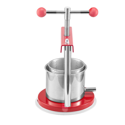 Manual Fruit Wine Press 1.65L, Stainless Steel, T-Handle