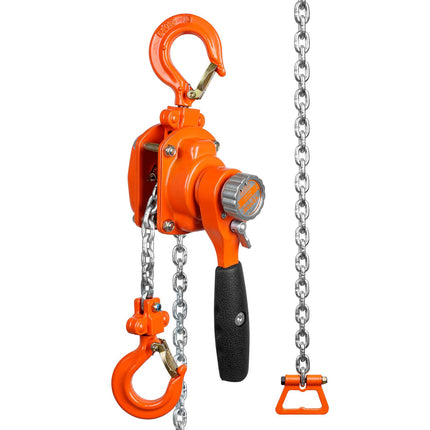 Manual Lever Chain Hoist, 1/4 Ton 1.5 m Lift, G80 Chain