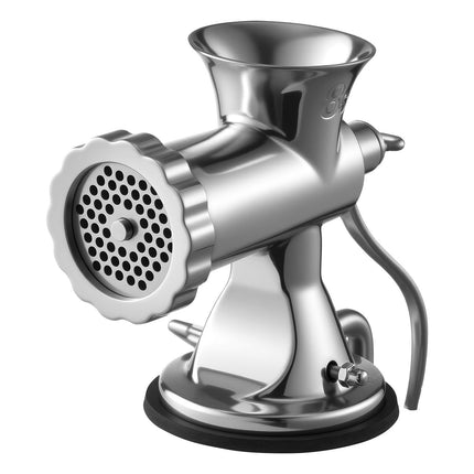Manual Meat Grinder, 304 Stainless, Suction Cup Clamp, #8