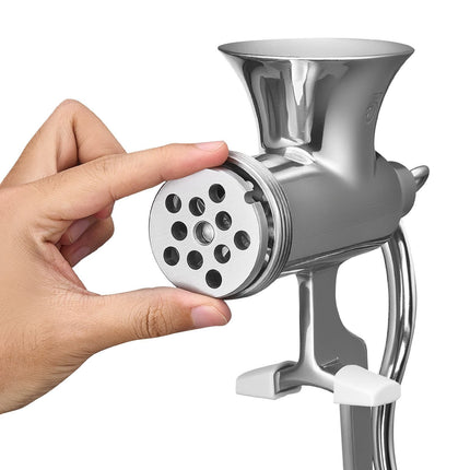 Manual Meat Grinder, 304 Stainless, Table Clamp, Sausage Kit