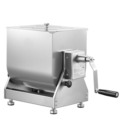 Manual Meat Mixer, 10L Stainless Steel Tilting Tank