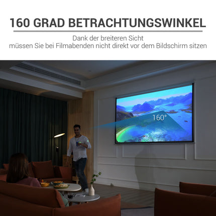 Manual Projector Screen 120" 4:3/16:9 for Home Theater