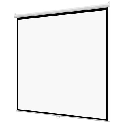 Manual Projector Screen 120 Inch 1:1 Wall-Mount Pull-Down 4K
