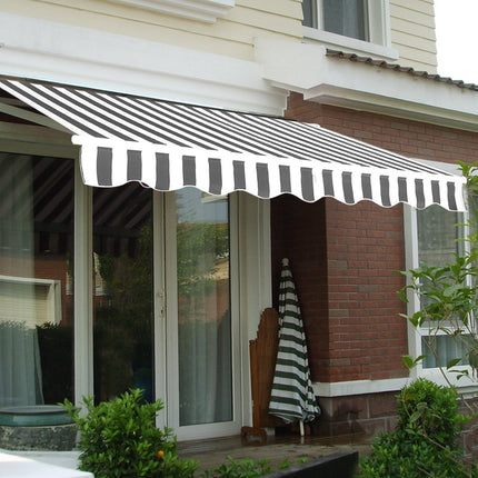Manual Retractable Balcony Awning 300 x 250 cm, PU-Coated