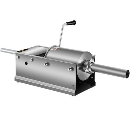 Manual Sausage Stuffer, 3L, 304 Stainless, 5 Tubes