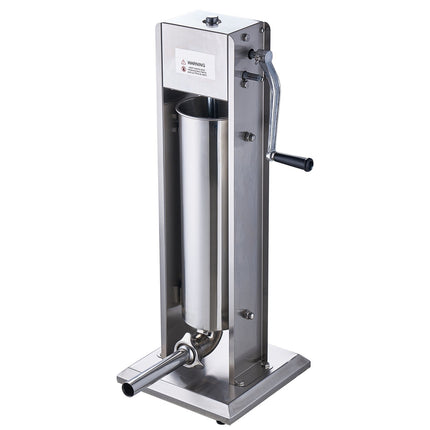 Manual Sausage Stuffer 7L Vertical, Dual-Speed, 5 Tubes