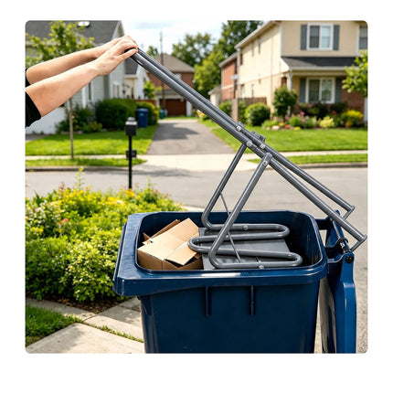 Manual Steel Waste Compactor for Household Bins