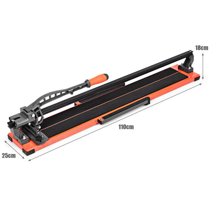 Manual Tile Cutter, 110x25x18 cm, Cuts Up to 14 mm