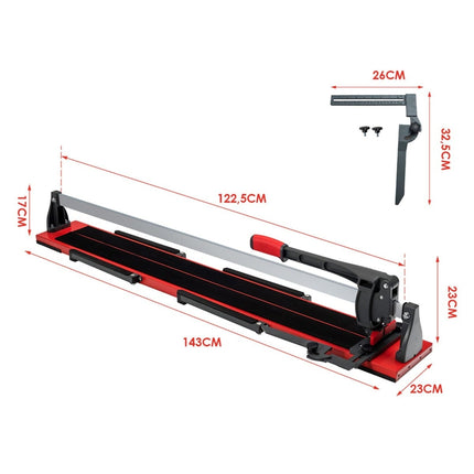 Manual Tile Cutter, 120cm, 0-60 Adjustable Angle