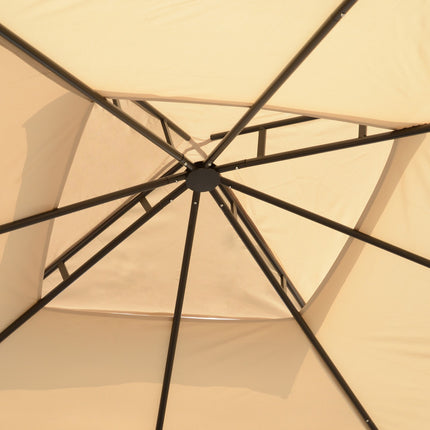 3x3M weatherproof marquee with 4 metal shelves