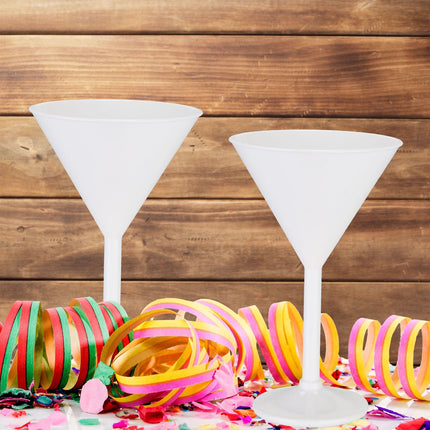 Martini glass in plastic, set of 6