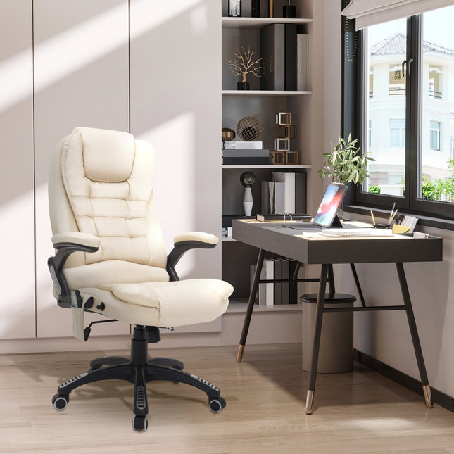 Massage office chair with heat and 6-point vibrations