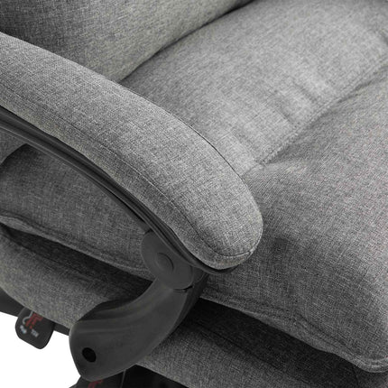 Ergonomic gray swivel gaming chair, height adjustable, nylon