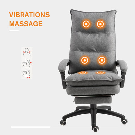 Ergonomic gray swivel gaming chair, height adjustable, nylon
