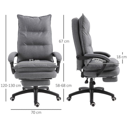 Ergonomic gray swivel gaming chair, height adjustable, nylon