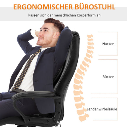 Ergonomic gaming chair with adjustable height and 6 vibration points