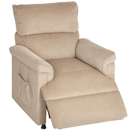 Massage Chair with Vibration, Heat, Quiet Motor, Brown Fabric