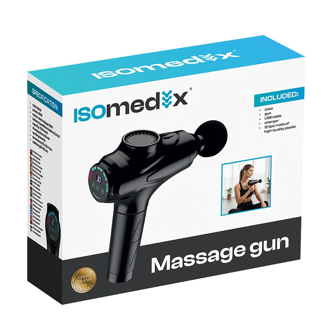 Massagepistool met 30 niveaus en 12 tips