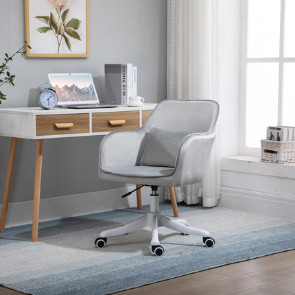 Office massage chair - velvet, vibration, lumbar support