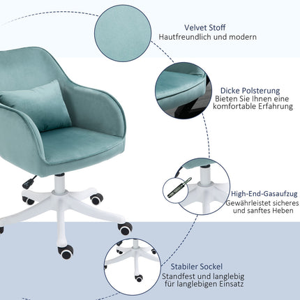 Office massage chair - USB vibration, lumbar support, 78-86 cm