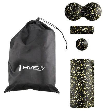 Massage Roller and Ball Set, Black-Green, EPP Material