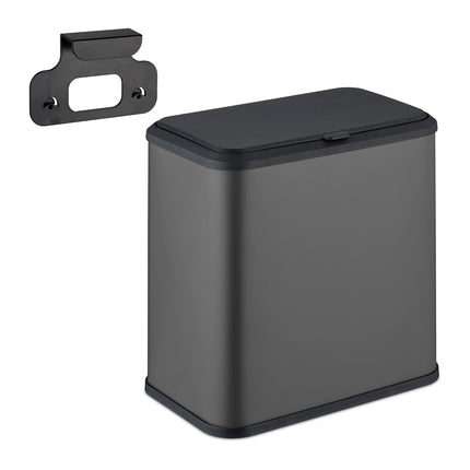 Matte Bathroom Rubbish Bin, 5L – Hanging or Freestanding