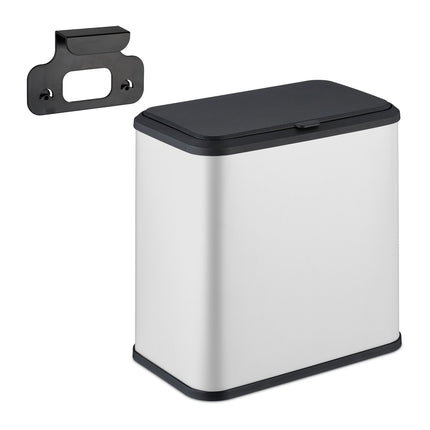 Matte Bathroom Rubbish Bin, 5L – Hanging or Freestanding