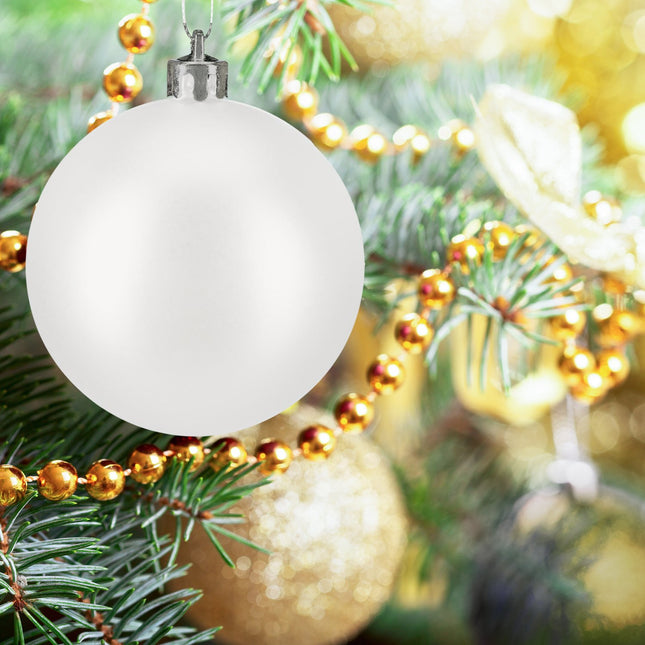 Matte Christmas Baubles Set, 50 Pieces