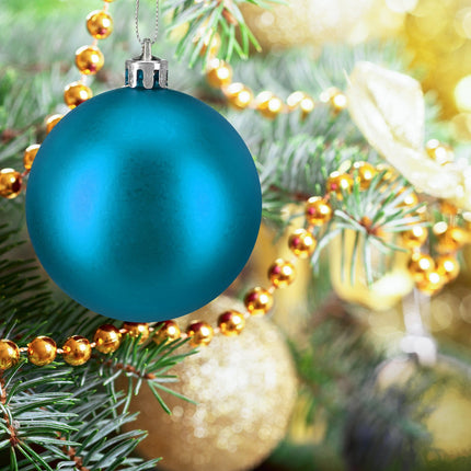 Matte Christmas Tree Baubles Set, 100 Pieces