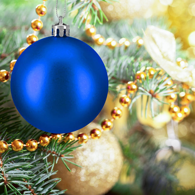 Matte Christmas Tree Baubles Set, 50 Pieces