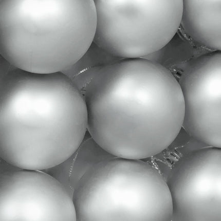 Matte Christmas Tree Baubles Set, 50 Pieces