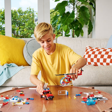 Max City Bricks Fire Station, 265Pcs