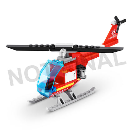 Max City Bricks Fire Station, 265Pcs