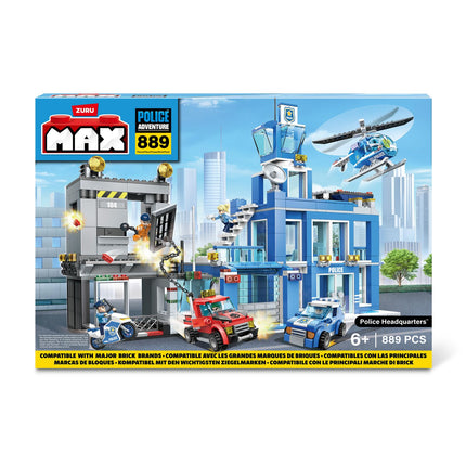 Max City Bricks Police Station, 889Pcs