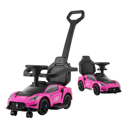 Mazerati ride-on car ride-on vehicle with protective bar &amp; Push bar pink