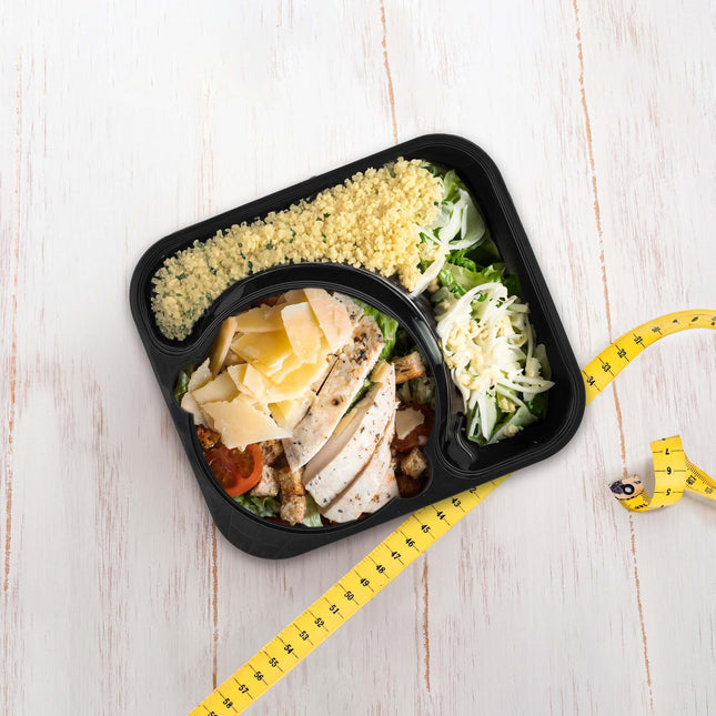 Meal preparation boxes 24 pcs. 2 compartments