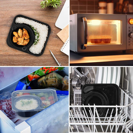 Meal preparation boxes 24 pcs. 2 compartments