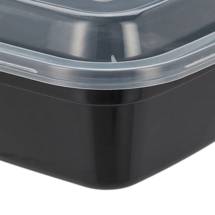 Meal preparation boxes with 2 compartments - 24 pcs