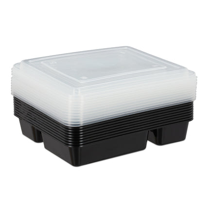 Meal preparation boxes with 4 compartments - 24 pcs