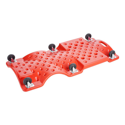 Mechanic Creeper 40 In, 350 lb, 6-Wheel, Tool Trays