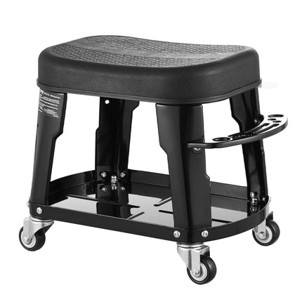 Mechanic Stool, 300 lb Rolling Swivel Seat with Tool Tray