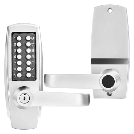 Mechanical Keyless Door Lock, 14-Key Keypad, Handle
