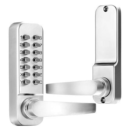 Mechanical Keyless Door Lock, 14-Key, Waterproof Handle