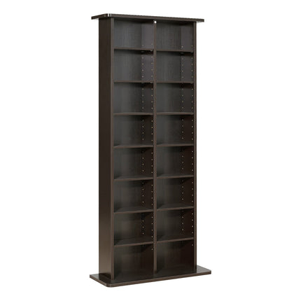 Media Storage Cabinet, 8-Tier CD DVD Shelf, 51 in