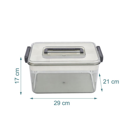 Medicine Storage Box, Clear Plastic With 7 Compartments