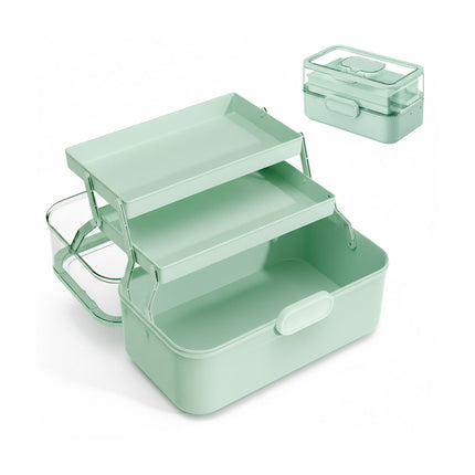 Medicine Storage Box – Fold-Out, 5 Compartments, 3 Levels