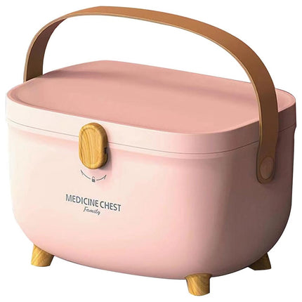 Medicine Storage Box – Large Compartment, 3-Section Tray