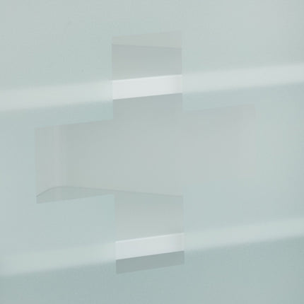 Medicine cabinet with glass door